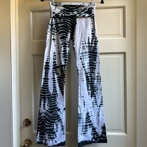 Hard Tail Black & White Tie-Dye Pants